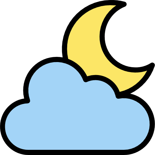 Cloud cloud night sky icon