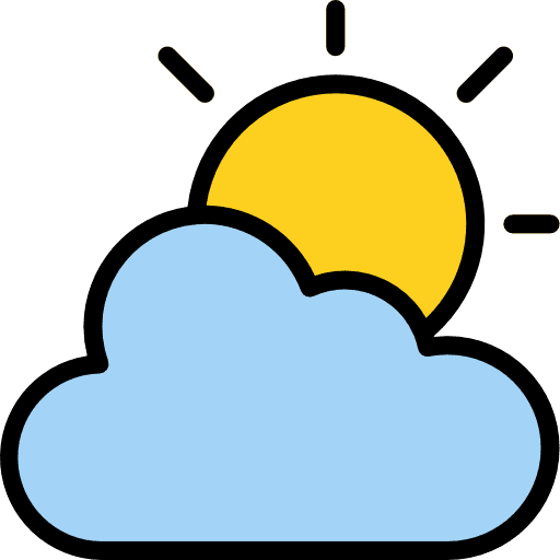 Cloudy cloudy weather sky icon