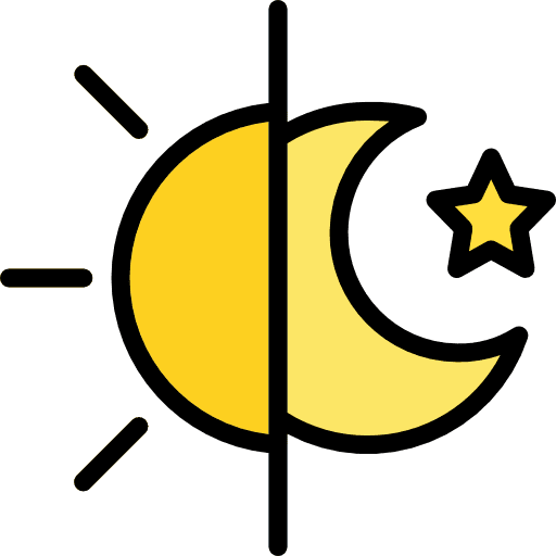 Day night sun day and night icon Day night sun day and night icon