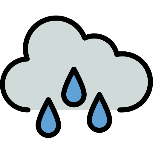 Rainy meteorology rain storm icon