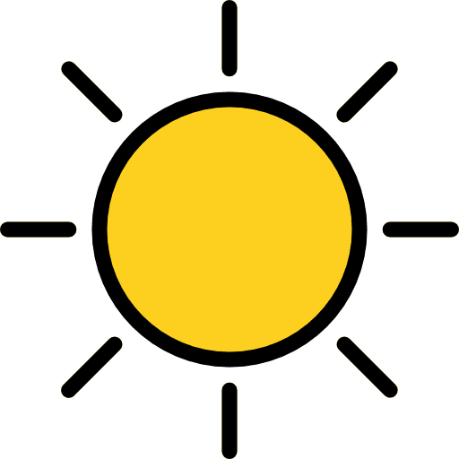 Sun sun meteorology summertime icon
