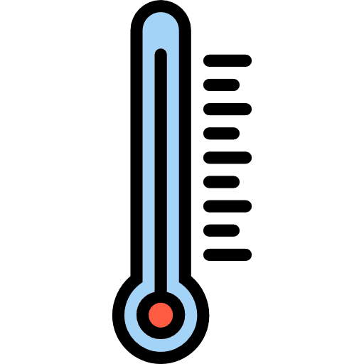 Warm forecast hot thermometer icon Warm forecast hot thermometer icon