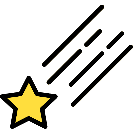 Shooting star weather universe miscellaneous icon Shooting star weather universe miscellaneous icon