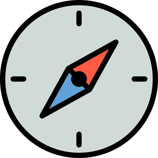 Compass navigation interface cursor icon Compass navigation interface cursor icon