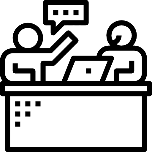 Meeting business business and finance job icon Meeting business business and finance job icon