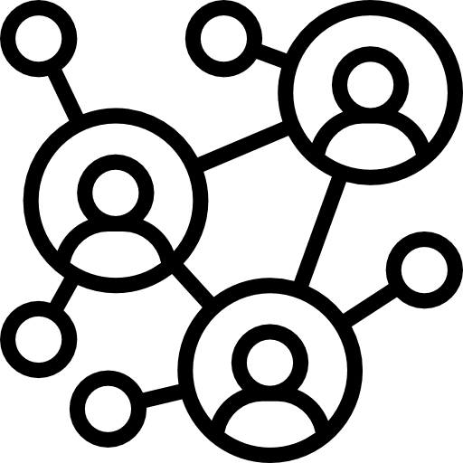Networking online networking work icon