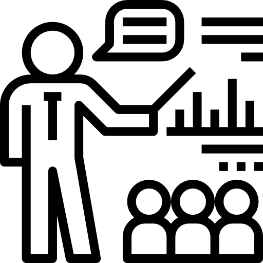 Presentation presentation work business icon Presentation presentation work business icon