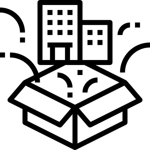 Startup architecture and city building company icon Startup architecture and city building company icon