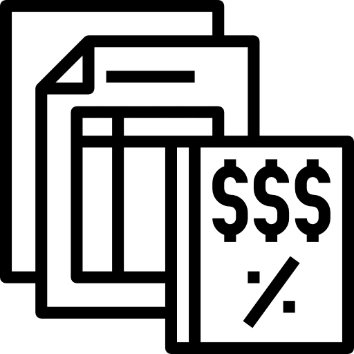 Files and folders writing business document icon Files and folders writing business document icon