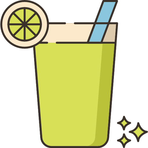 Juice beverage food water glass icon