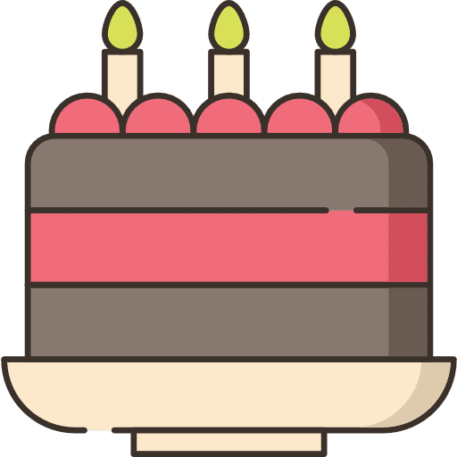Birthday cake candles candle birthday icon