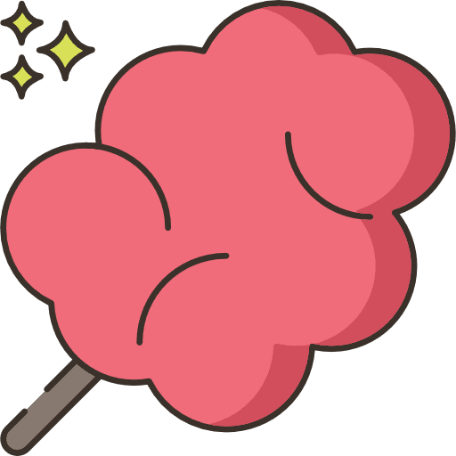 Cotton candy tasty dessert sweet icon