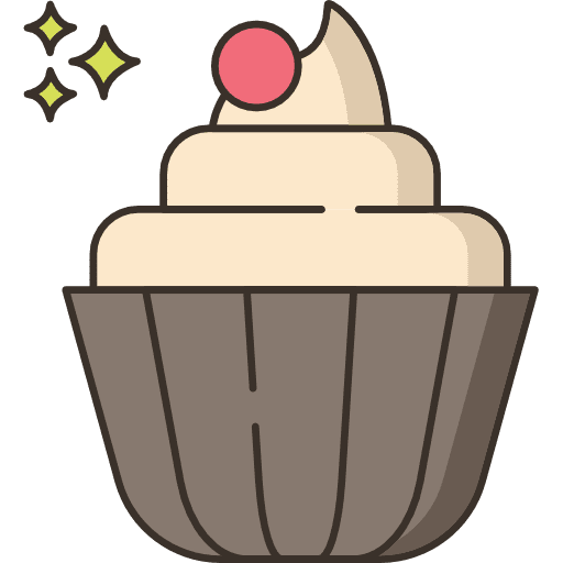 Cupcake food and restaurant muffin cupcake icon
