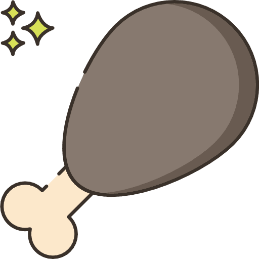 Chicken leg fried chicken turkey leg food and restaurant icon