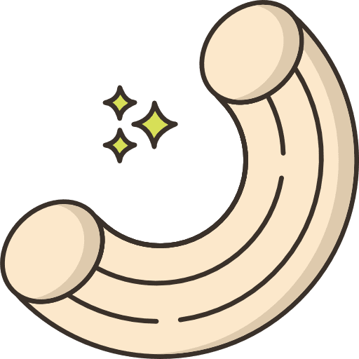 Macaroni nutrition gastronomy healthy food icon