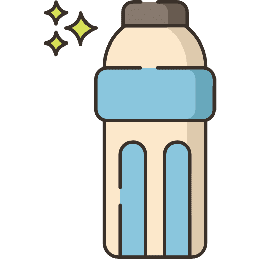 Mineral water food and restaurant water bottle icon