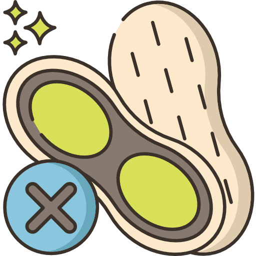 Nut free shapes and symbols free food icon