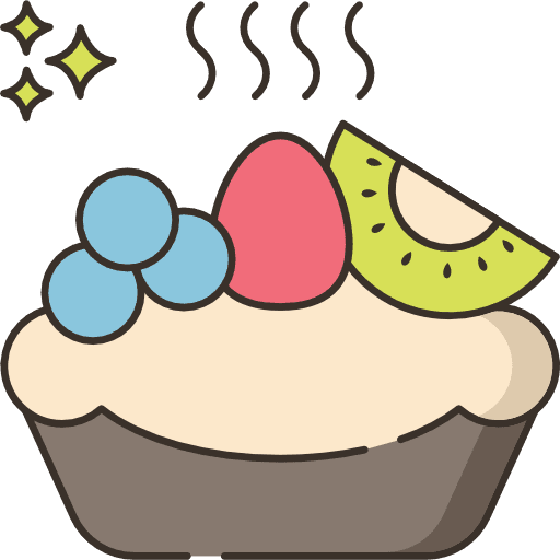 Pie diet food and restaurant vegan icon