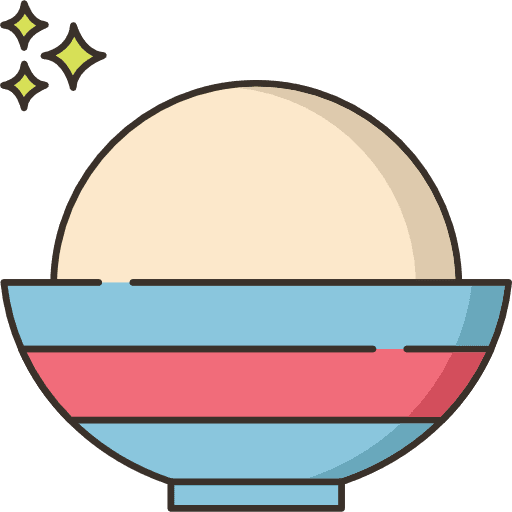 Rice bowl bowls food and restaurant japanese food icon
