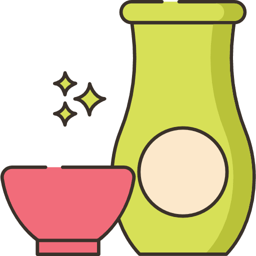 Sake beverage sake cup icon