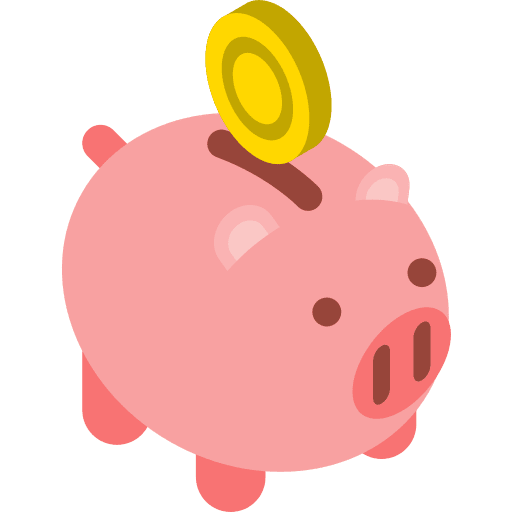 Piggy bank save coin piggy bank icon
