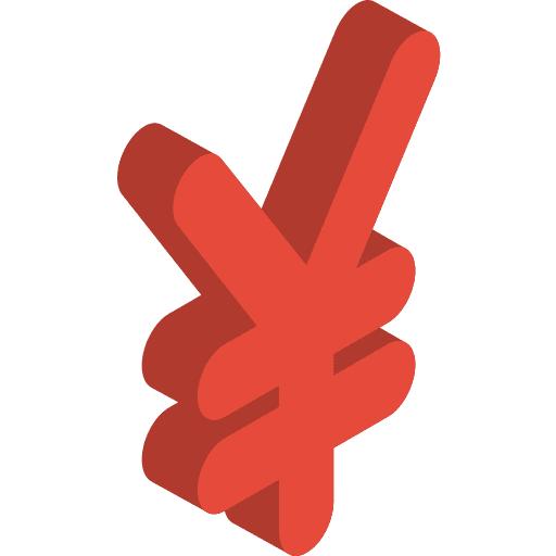 Yen business cash coin icon Yen business cash coin icon