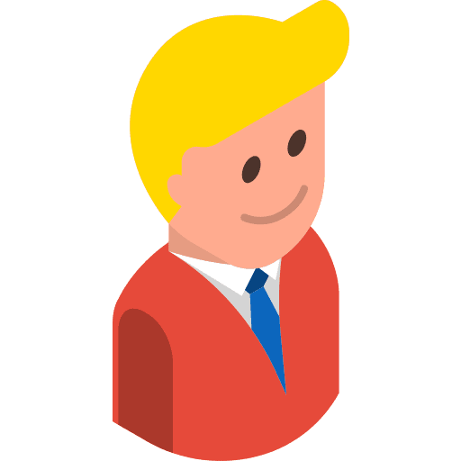 Businessman employ avatar boss icon Businessman employ avatar boss icon