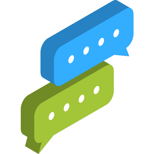 Chat interface communication chat bubbles icon Chat interface communication chat bubbles icon