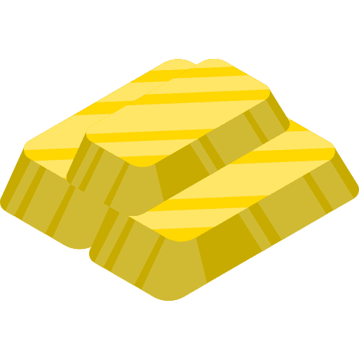 Gold ingots commerce business and finance value icon Gold ingots commerce business and finance value icon