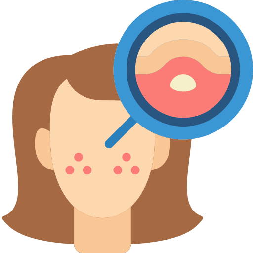 Spots skin facial spots icon