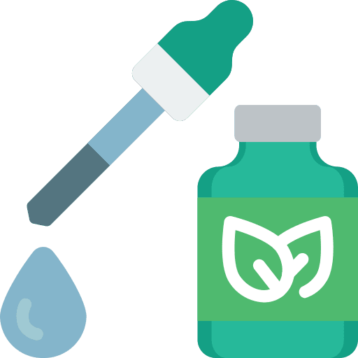 Drops pipette wellness natural icon