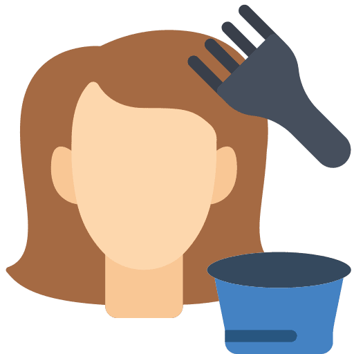 Hair dye tincture brush beauty icon