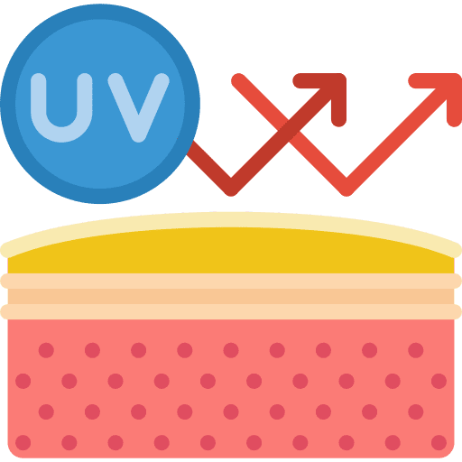 Uv protection wellness skin healthy icon