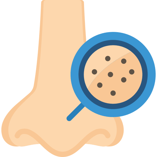 Blackhead nose blackhead mole icon