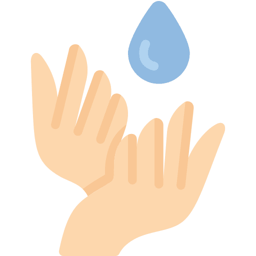 Drop hands spa relax icon