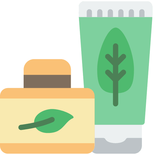 Cream dermatology natural product amenities icon