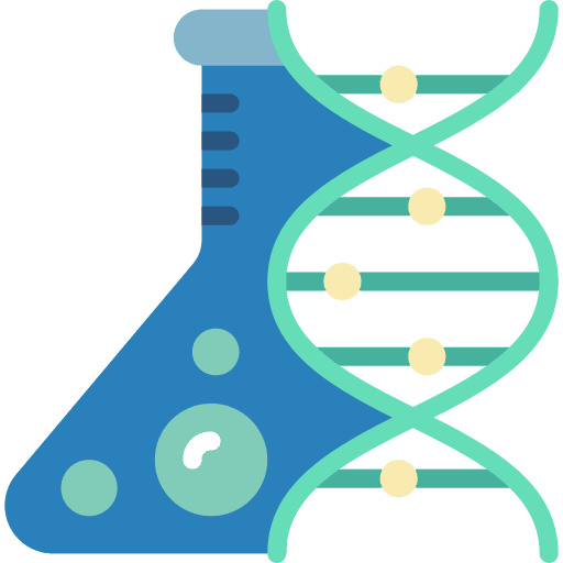 Dna deoxyribonucleic acid biology medical icon