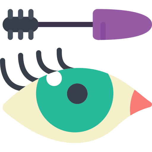Eyelash mascara grooming fashion eyelash mascara icon