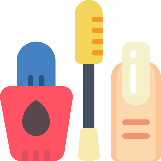 Nail polish grooming treatment manicure icon