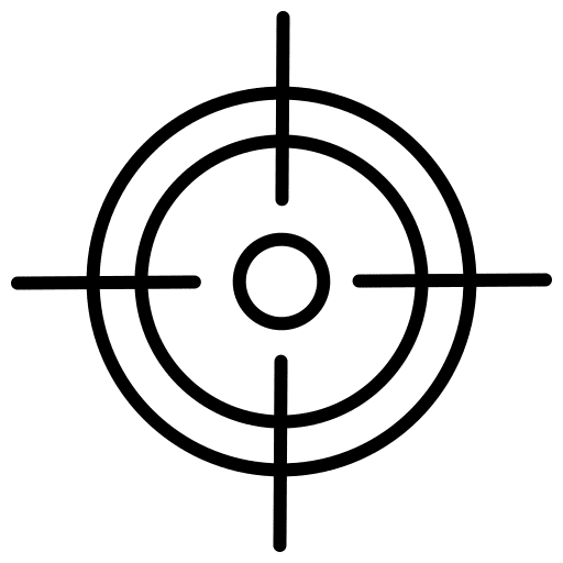 Focus target business and finance crosshair icon