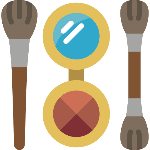 Makeup beauty shades blush icon