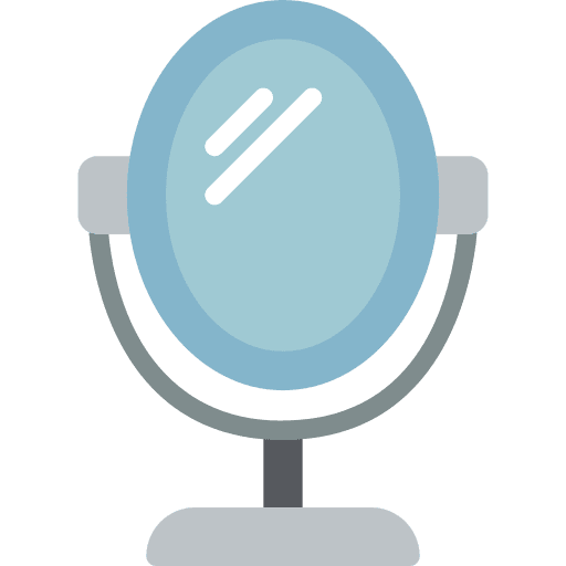 Mirror beauty lipstick mirror icon