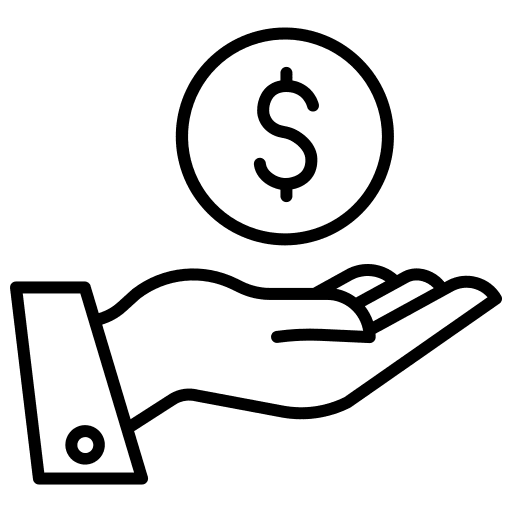 Profit coins ebitda earnings icon