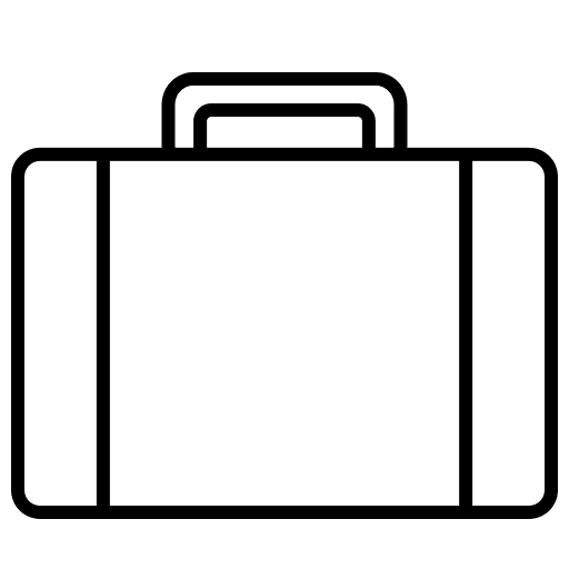 Suitcase portfolio bag suitcase icon