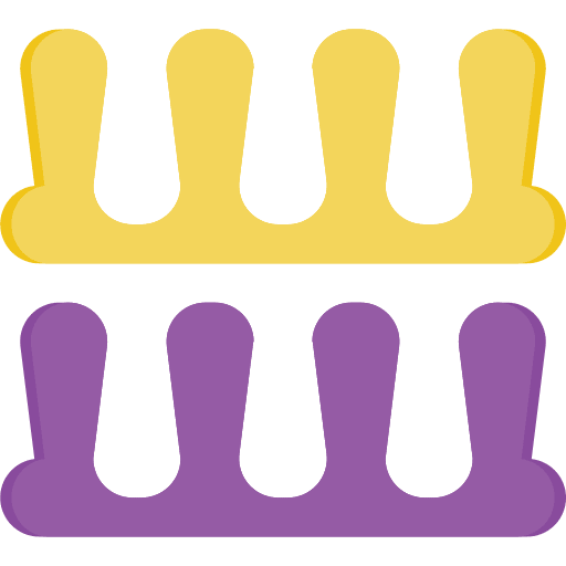 Toe separator beauty toe separator grooming icon