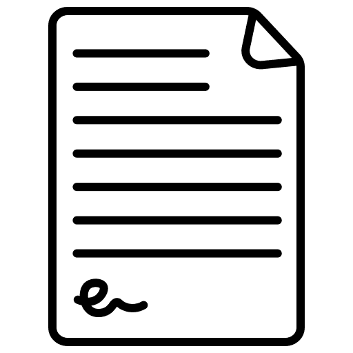 Agreement document agreement business and finance icon