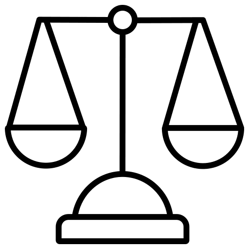 Business equality benchmark law icon