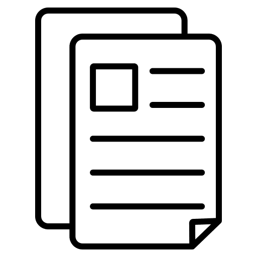 Document paper copy records icon