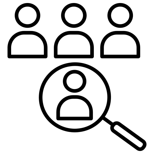 Human resources screening business businessman icon