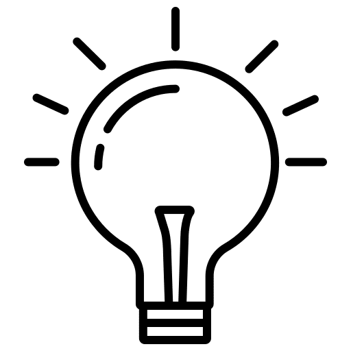 Idea technology light bulb idea icon